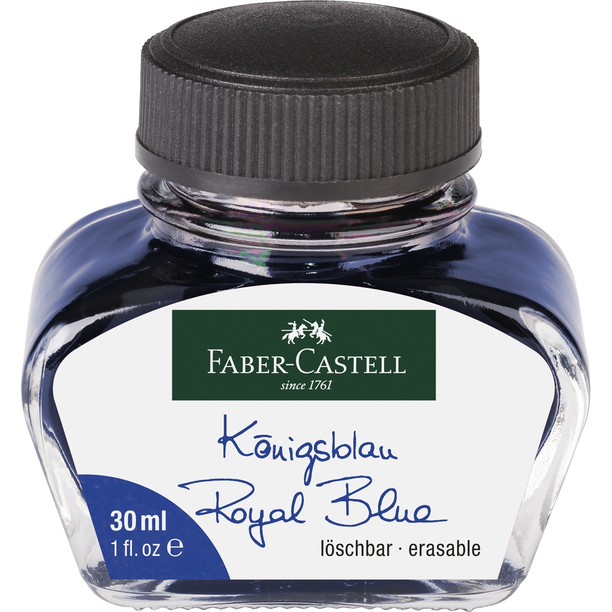 Faber-Castell - Tintero De 30 Mi Para Plumas Con Convertidor Azul Barato
