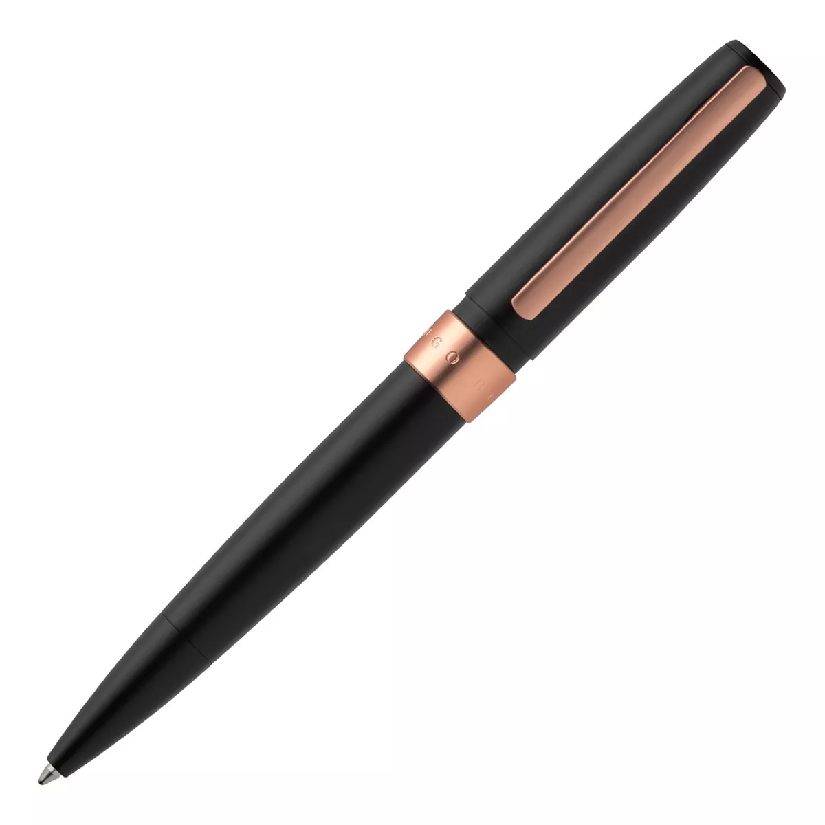 Hugo Boss - Bolígrafo Halo Negro Y Oro Rosa barato