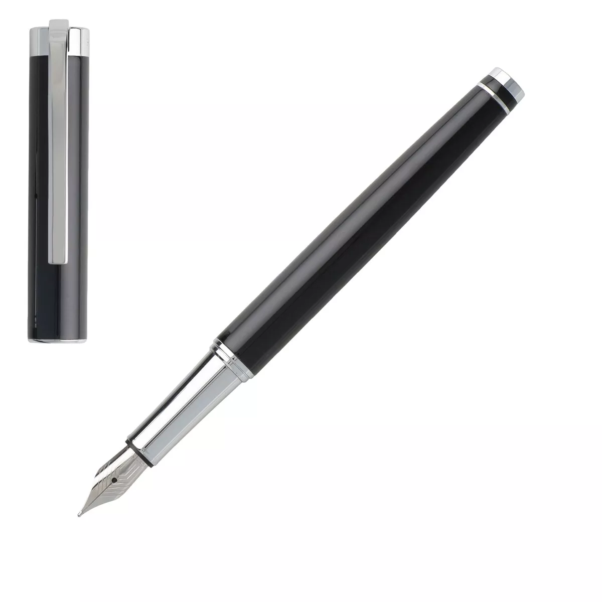 Hugo Boss - Estilográfica Ace Negro Y Cromo En Oferta Hugo Boss - Estilográfica Ace Negro Y Cromo Barato
