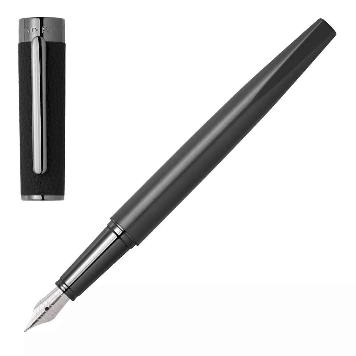 Hugo Boss - Estilográfica Corium Negra En Oferta Hugo Boss - Estilográfica Corium Negra Barato