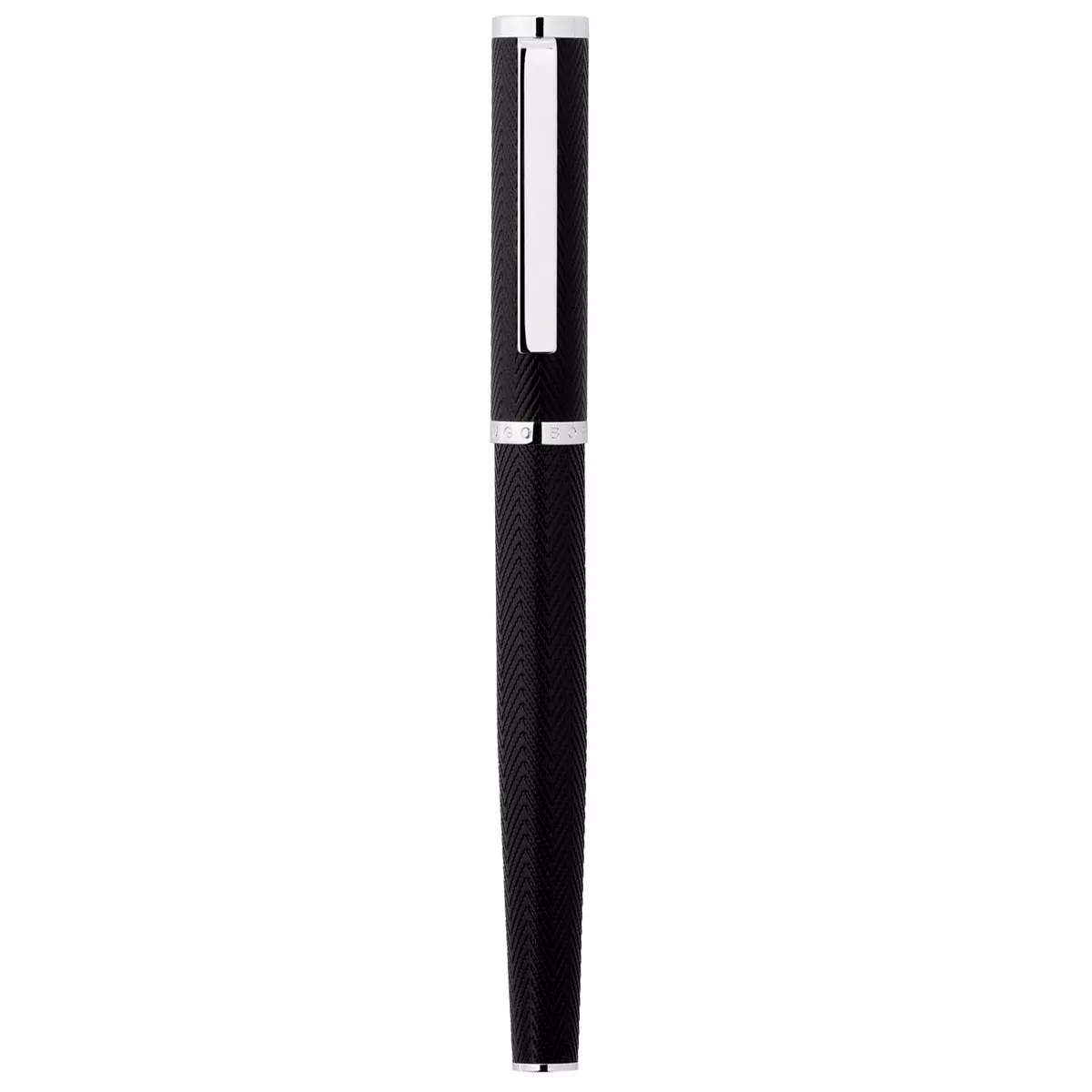 Hugo Boss - Pluma Estilográfica Formation Herringbone Negro Y Cromo En Oferta Hugo Boss - Pluma Estilográfica Formation Herringbone Negro Y Cromo Barato