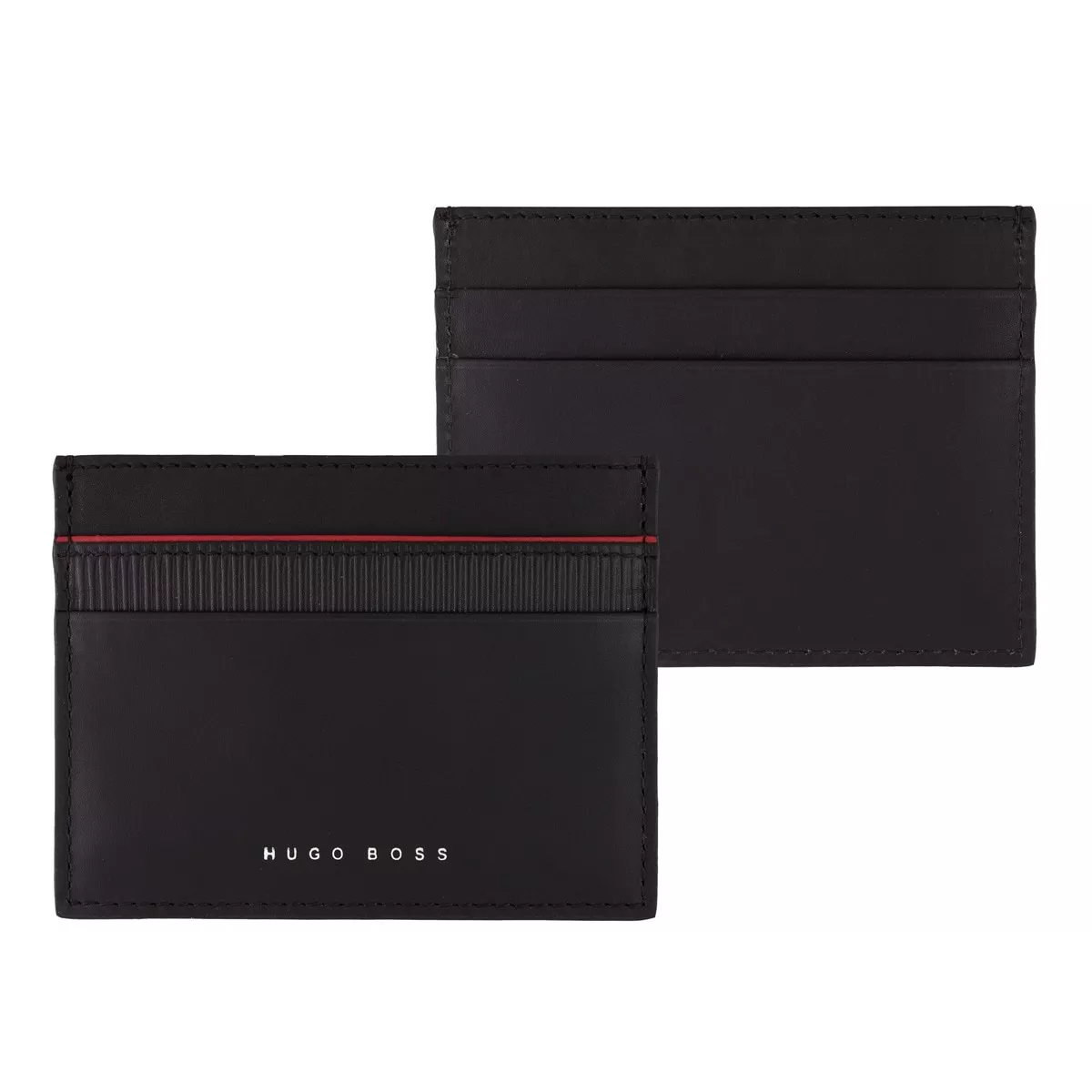 Hugo Boss - Tarjetero Gear Black Negro Y Rojo En Oferta Hugo Boss - Tarjetero Gear Black Negro Y Rojo Barato