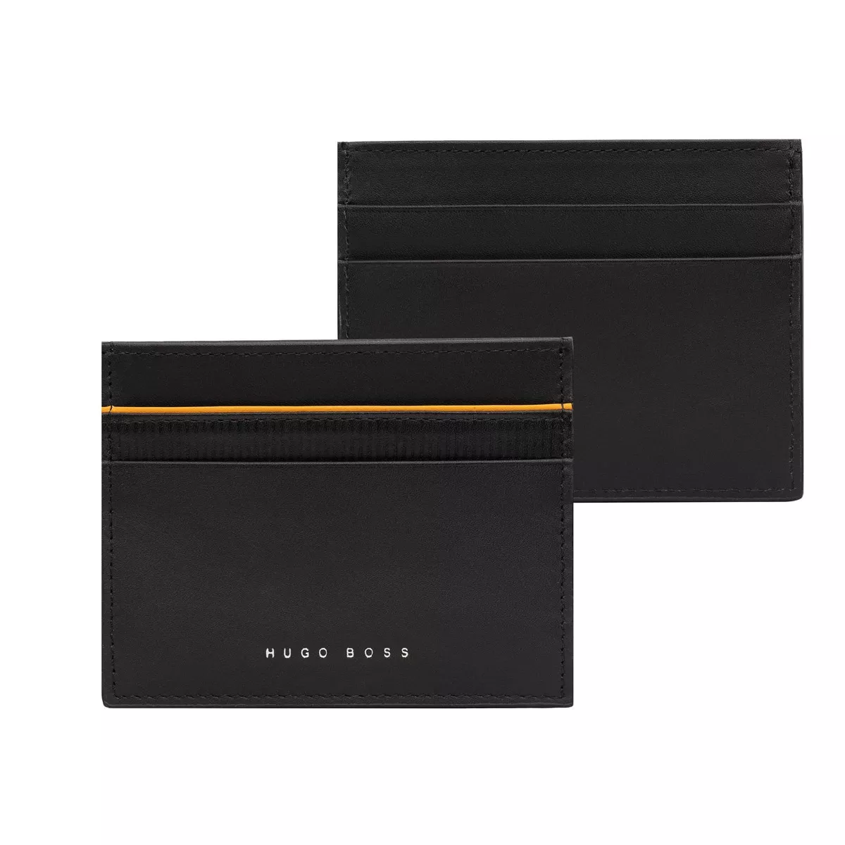 Hugo Boss - Tarjetero Gear Negro Y Amarillo En Oferta Hugo Boss - Tarjetero Gear Negro Y Amarillo Barato