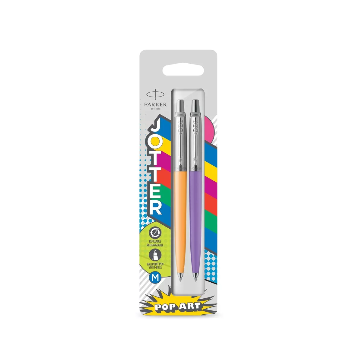 Parker - Pack 2 Bolígrafos Jotter Originals Pop Art Marigold Y Purple barato