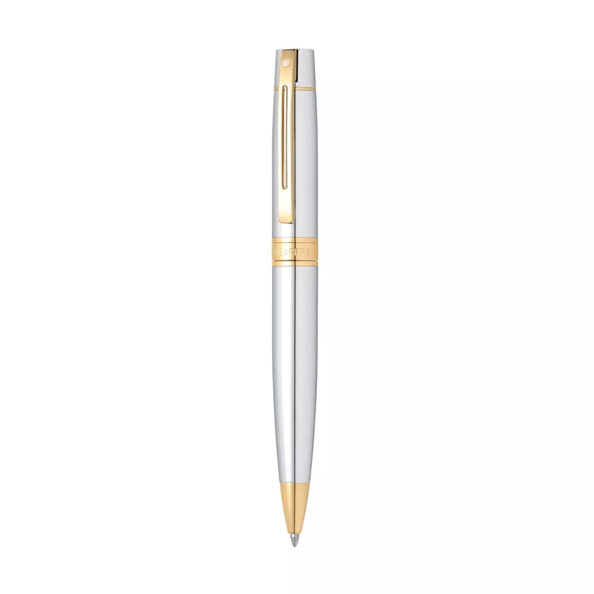 Sheaffer - Bolígrafo 300 De Cromo Brillante Con Detalles Dorados En Oferta Sheaffer - Bolígrafo 300 De Cromo Brillante Con Detalles Dorados Barato