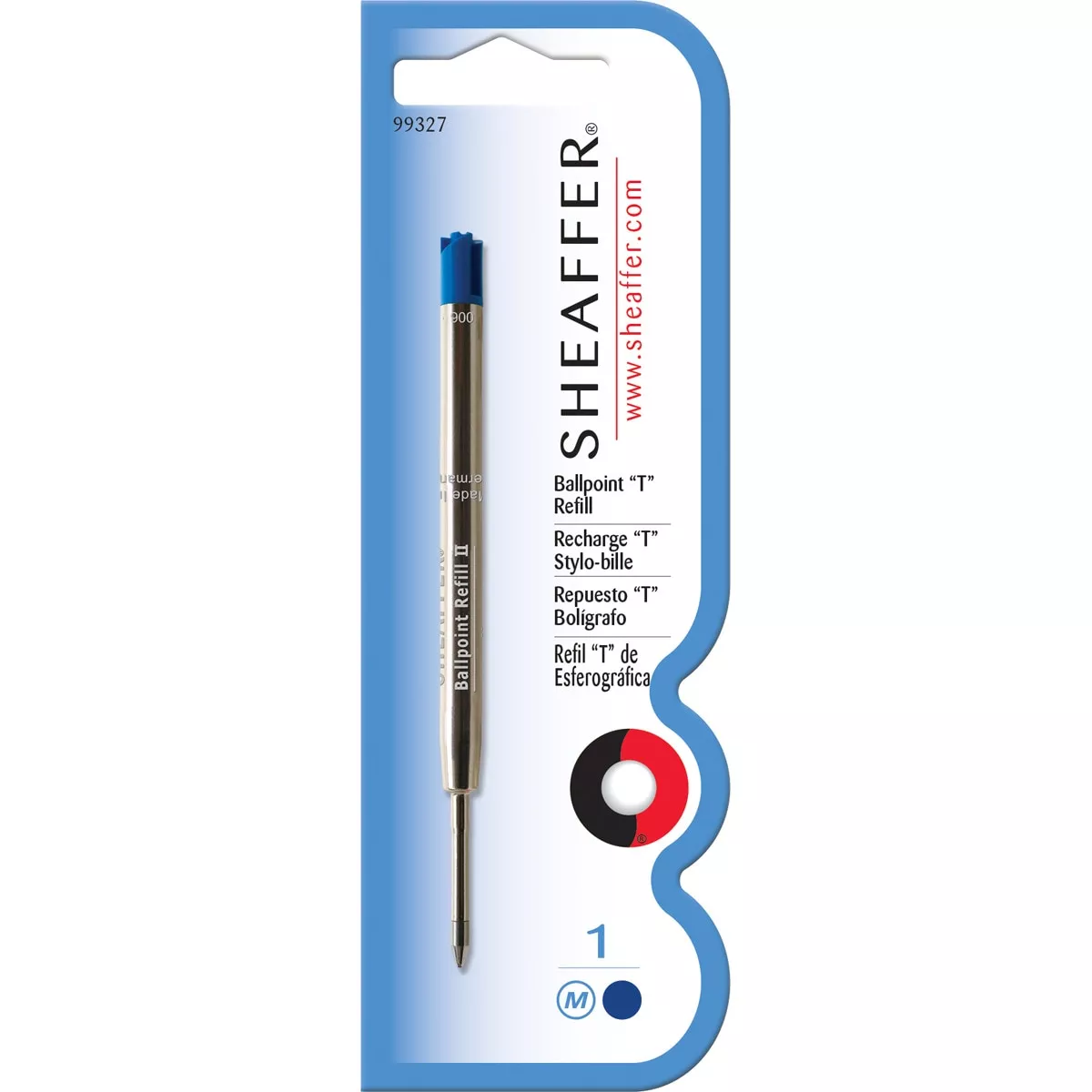 Sheaffer - Recambio "T" Para Bolígrafo De Color Azul Grosor Medio barato