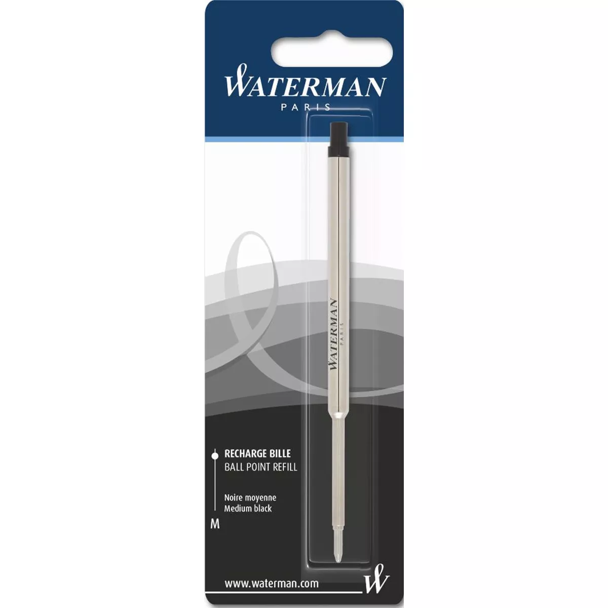 Waterman - Blíster Recambio Bolígrafo Estándar Máxima Negro Medio En Oferta Waterman - Blíster Recambio Bolígrafo Estándar Máxima Negro Medio Barato